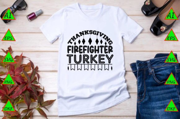 Thanksgiving Firefighter Turkey: Graphics & Freebies